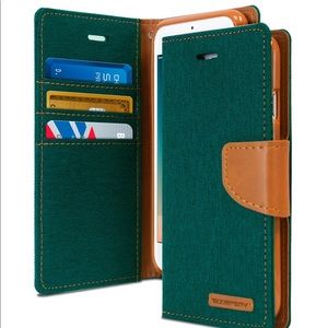 NWT Goospery Canvas Dairy iPhone 7 case folio